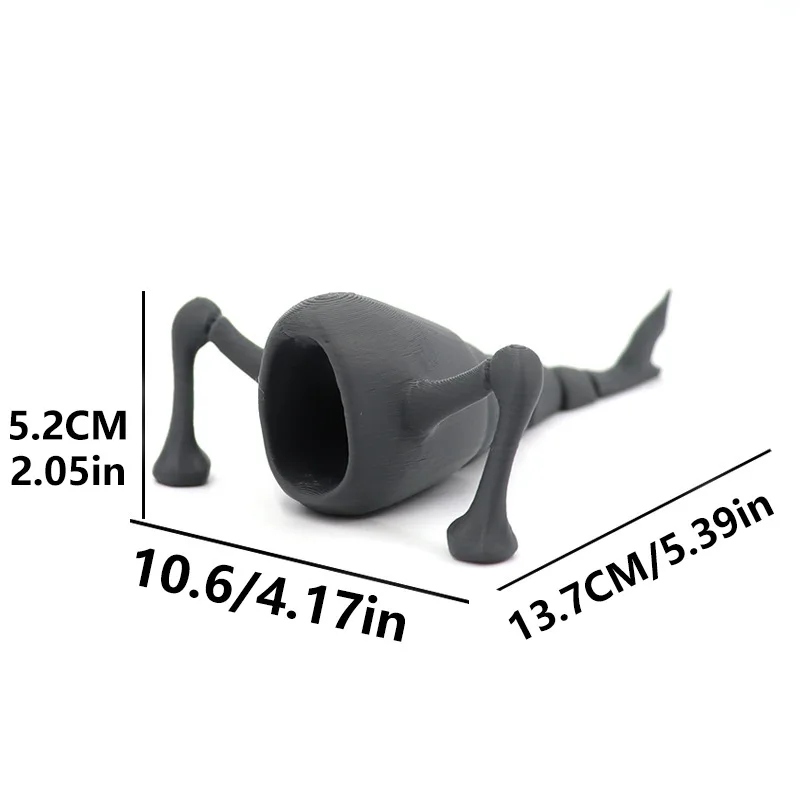 Vista del modelo 3D del monstruo marino