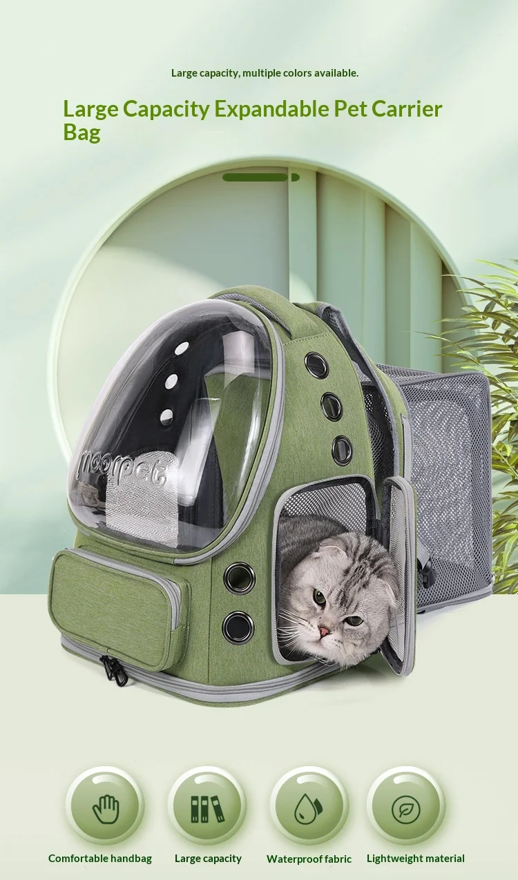 Mochila de mano y doble hombro para gatos