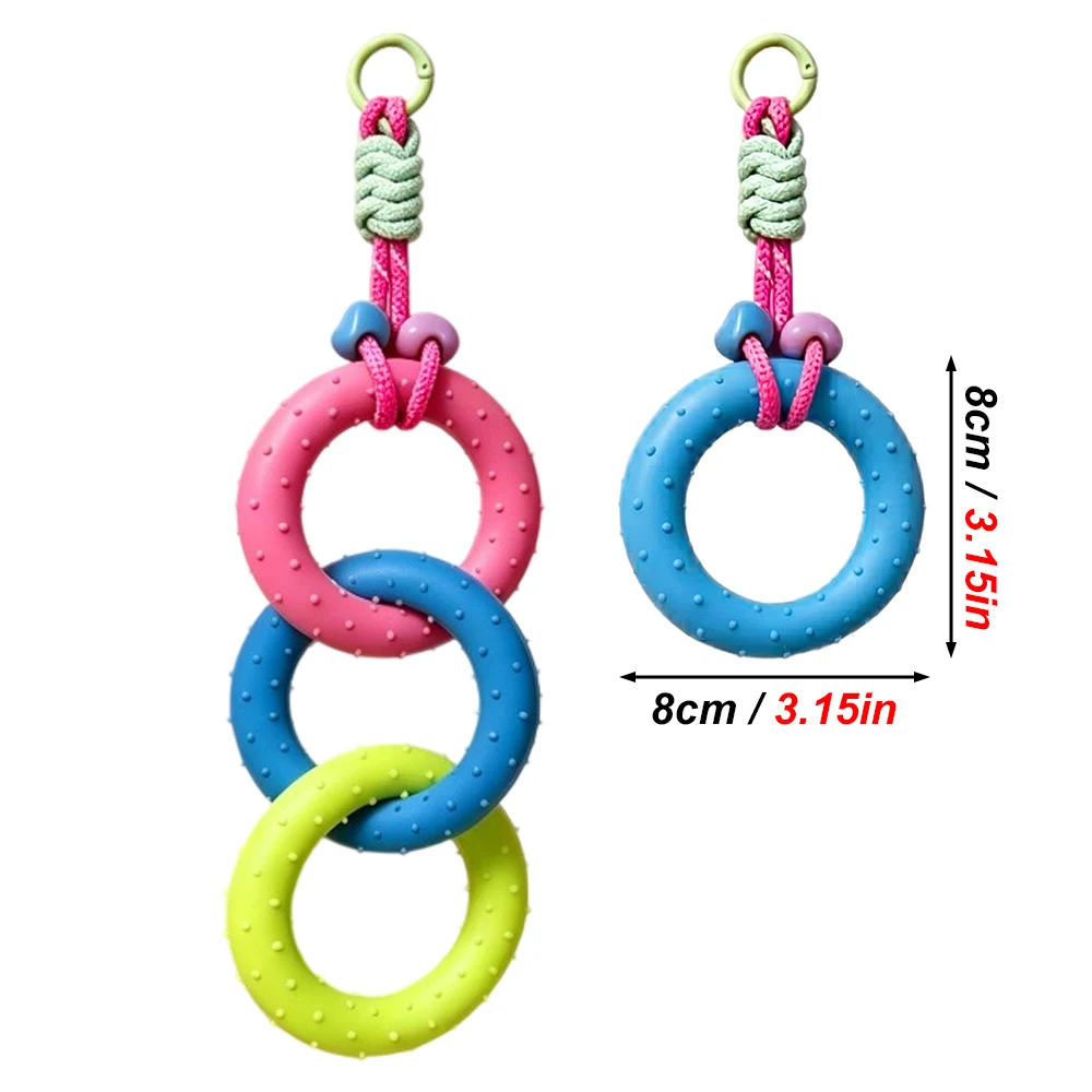 Set juguetes hámster sirio: columpio, escalera y anillos masticables - imagen 5