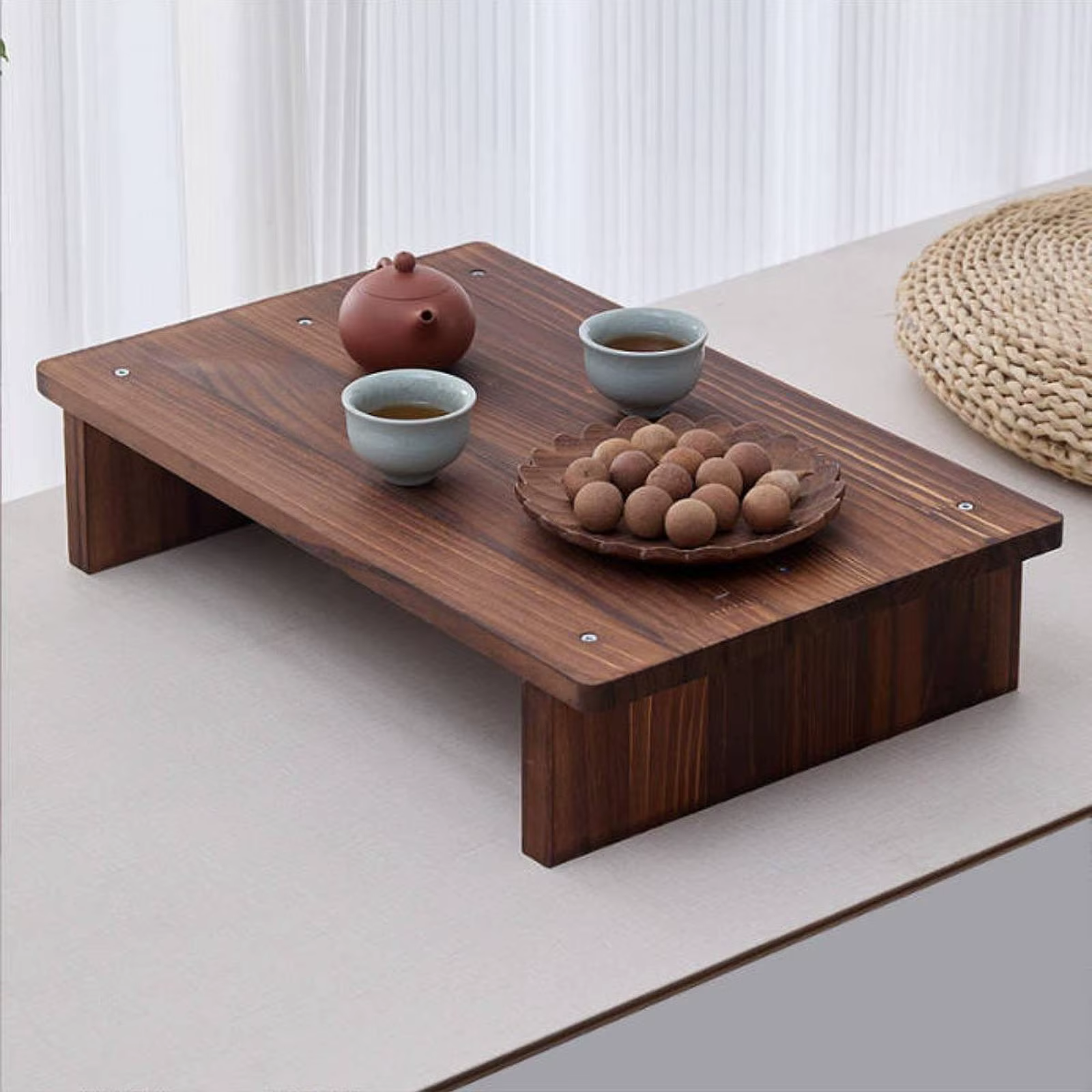 Mesa auxiliar de madera moderna para gatos y perros, centro o lateral - imagen 4