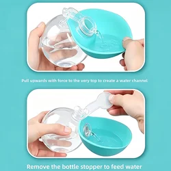 Set de viaje para perros – Botella portátil y dispensador de bolsas con diseño de huella