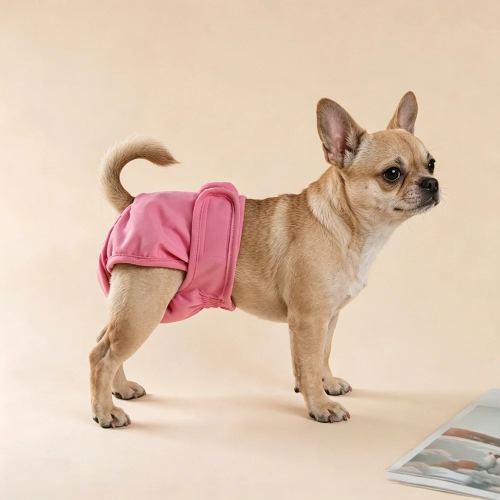 Pañales reutilizables para perros a prueba de fugas, ajustables - imagen 4