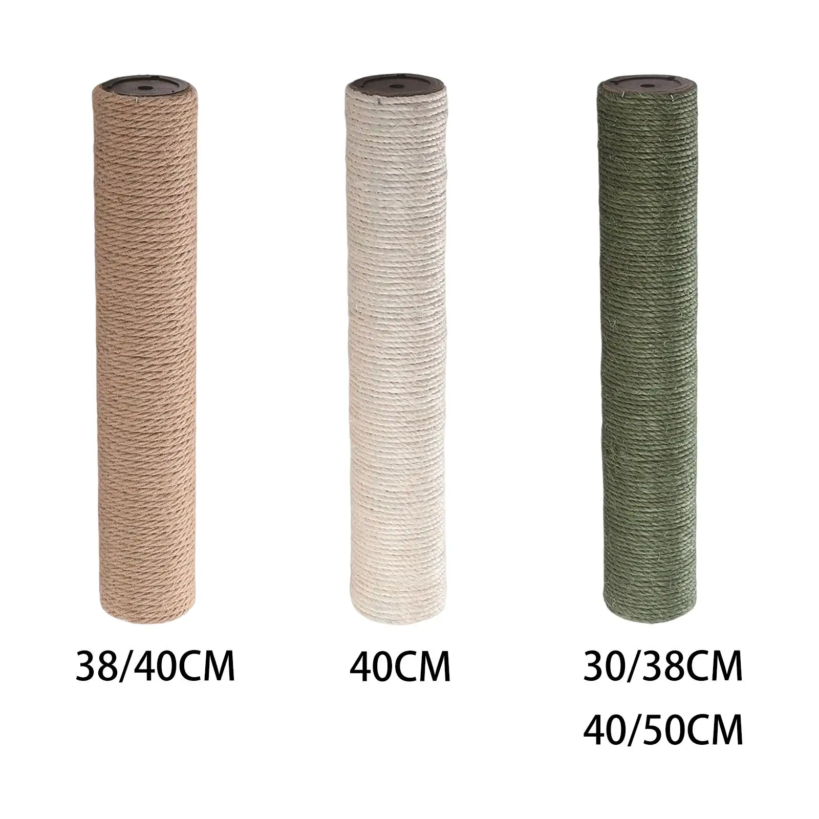 Poste rascador de madera con sisal natural
