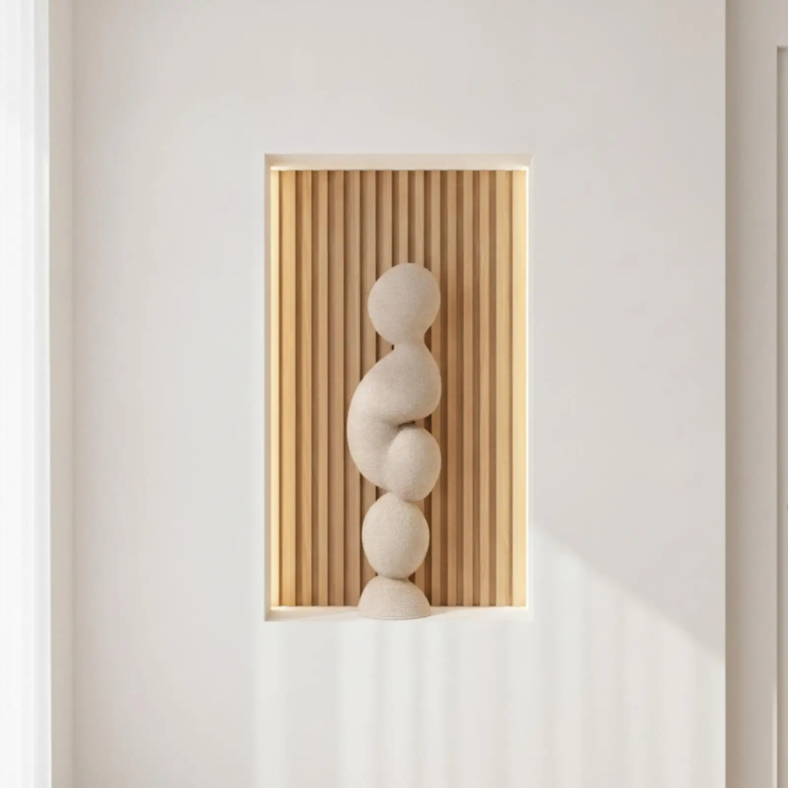 Escultura abstracta de resina para mesa – Decoración minimalista - imagen 4