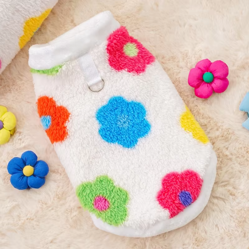 Abrigo de invierno floral para perros pequeños y grandes – chaqueta - imagen 4