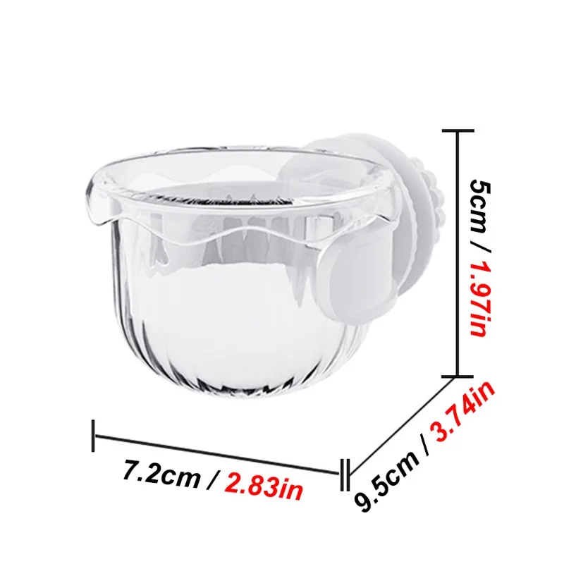 Visor transparente del nivel de alimento o agua