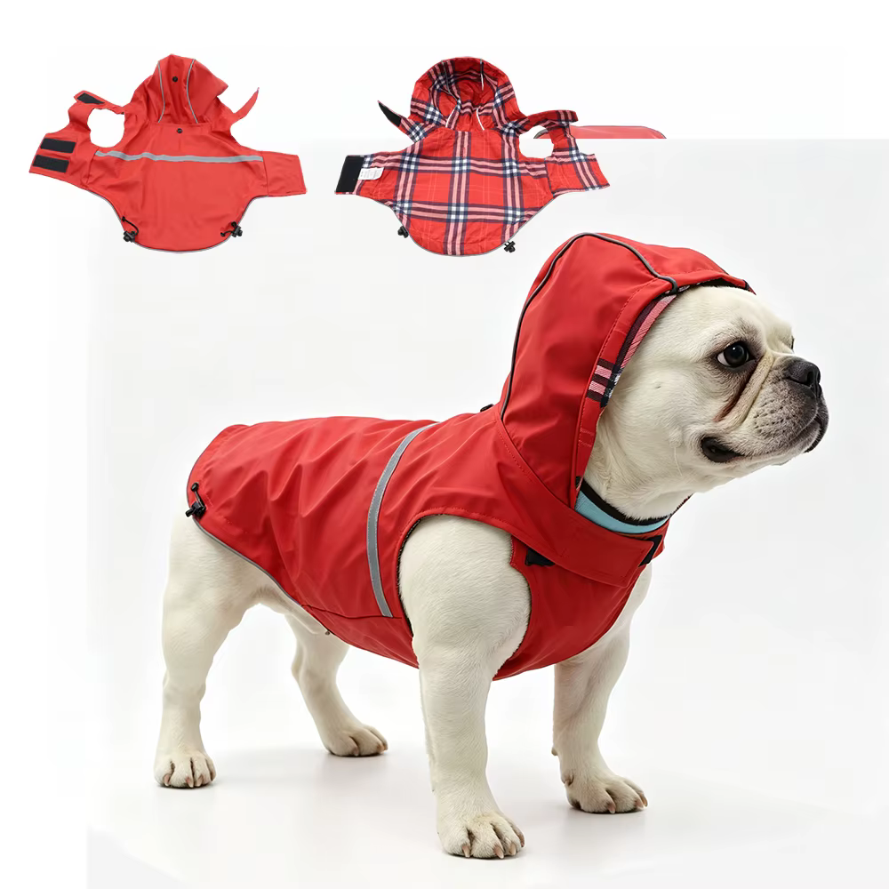 Impermeable para perros con capucha y ajuste