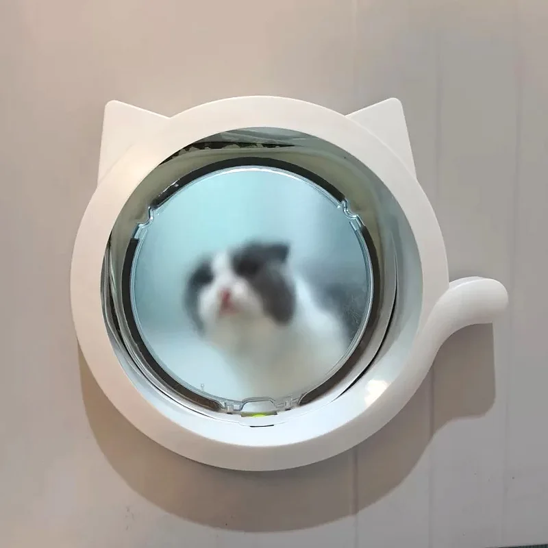 Puerta para gatos y perros con apertura fácil y libre paso