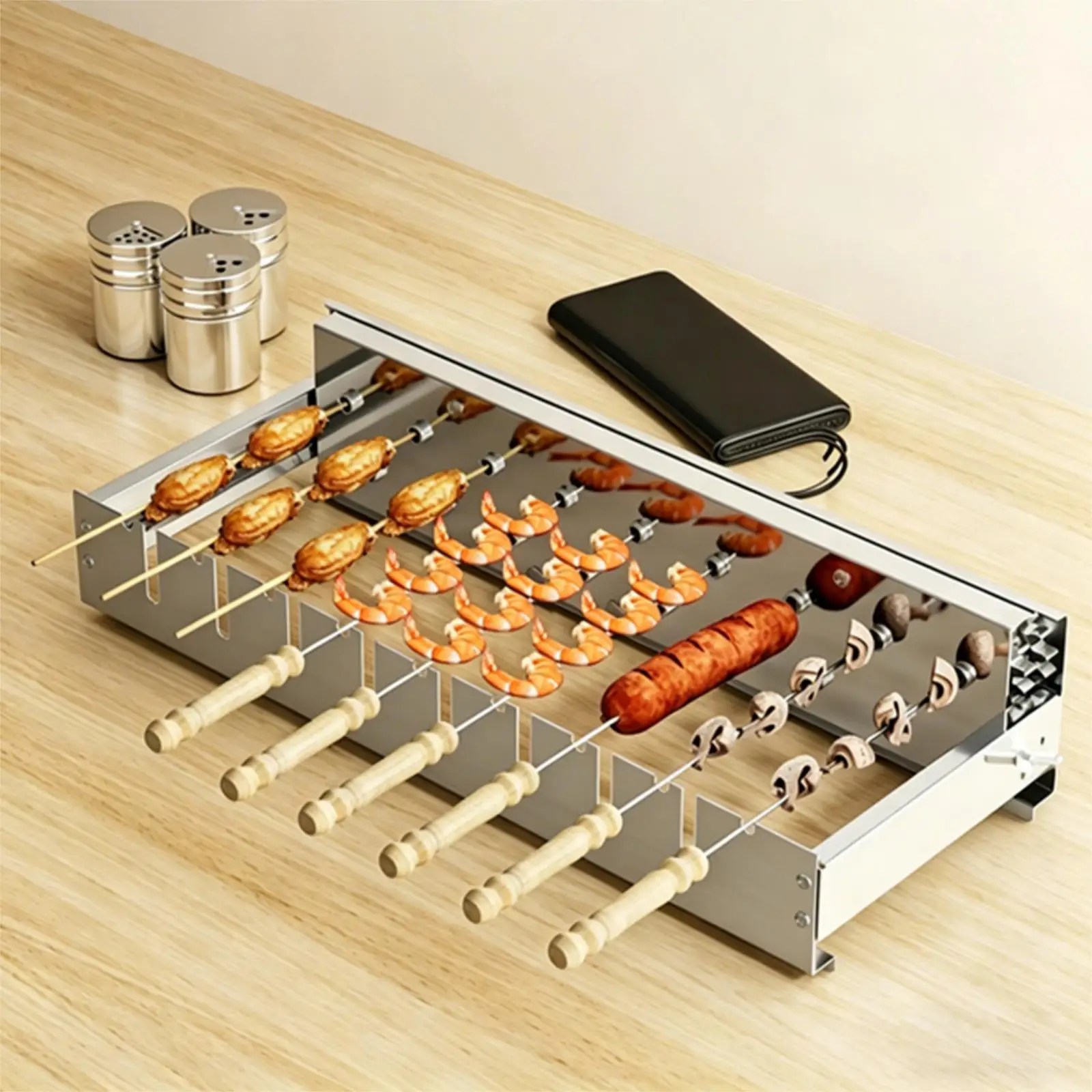 Parrilla giratoria automática de barbacoa para gatos y perros - imagen 2