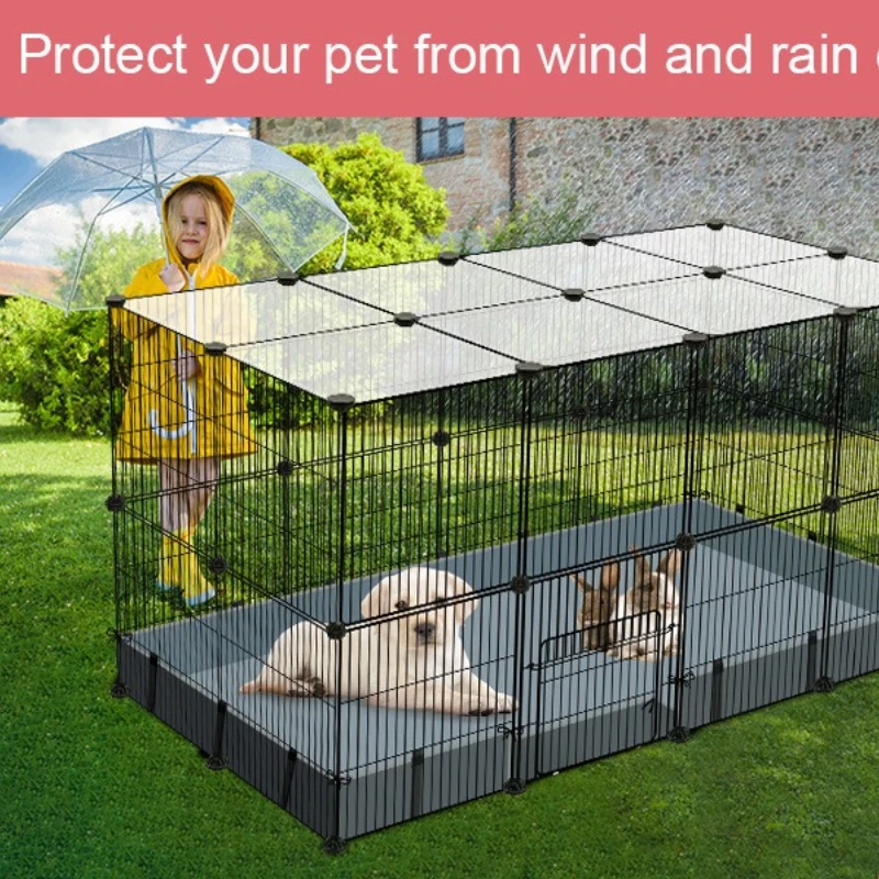 Corral metálico personalizable para gatos y perros pequeños – Jaula de interior - imagen 2