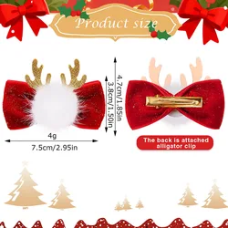 Lazos navideños para perros pequeños hechos a mano – Accesorio de pelo