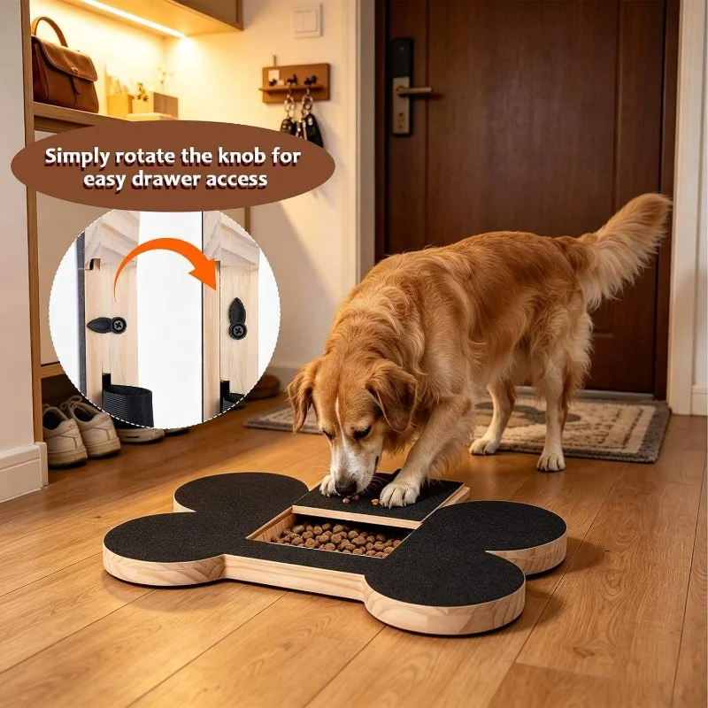 Rascador de madera para gatos con premio integrado y lima de uñas - imagen 3