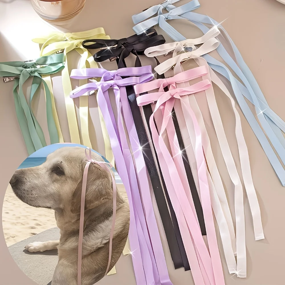 Lazos grandes para perros con clips metálicos – accesorios de cuidado