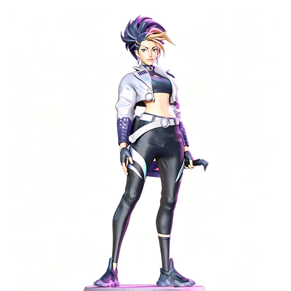 Figura de personaje de anime 3D gris para decorar habitación - imagen 3