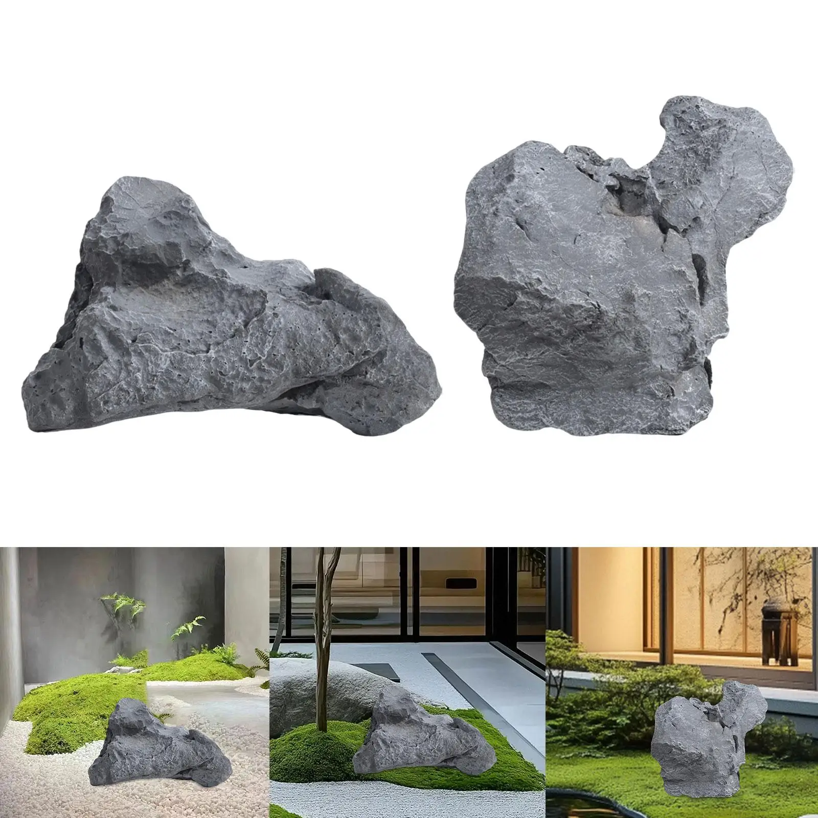 Escultura decorativa imitación piedra para jardín de gatos y perros - imagen 5