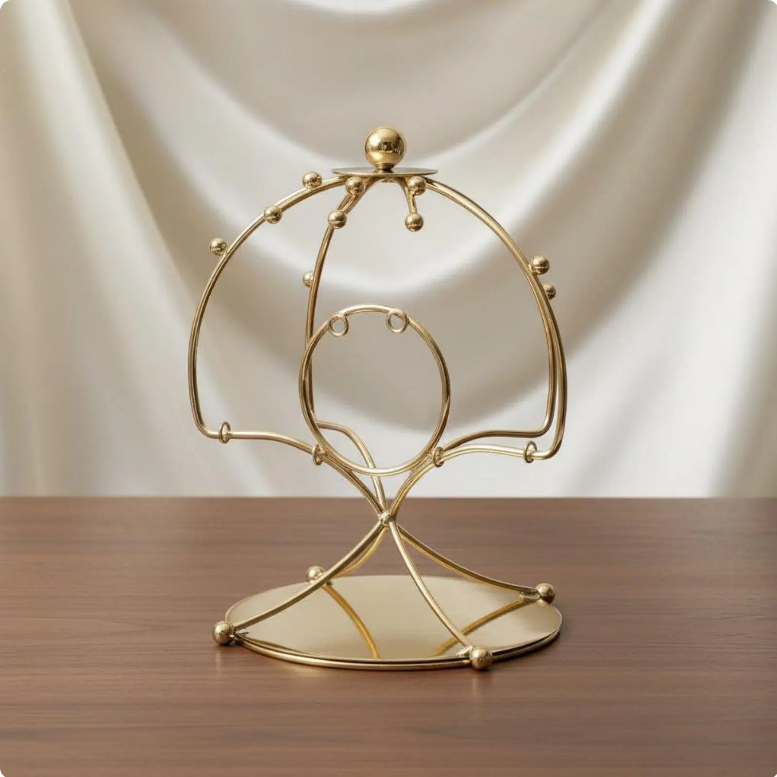 Exhibidor de Tocados Tradicional Chino – Soporte para Joyería y Sombreros