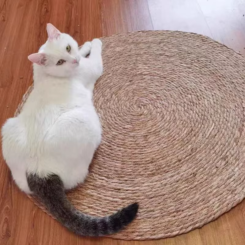 Rascador de Ratán Natural para Gatos – Protector de Muebles y Juego - imagen 2