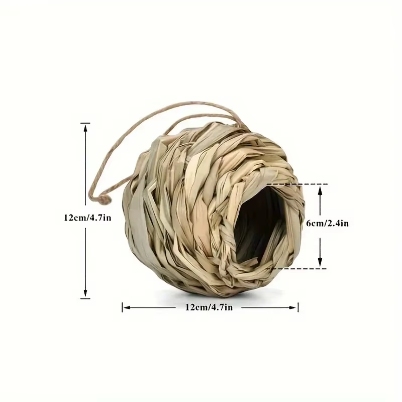 Nido colgante para pájaros y aves de exterior – Hecho a mano - imagen 3