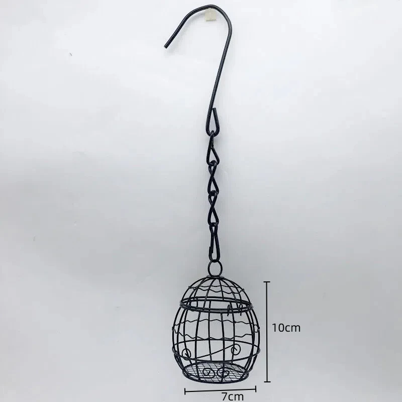 Comedero para pájaros de exterior con cadena de metal para jardín y balcón - imagen 3
