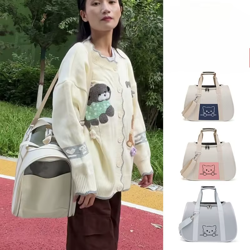 Bolsa de transporte portátil para gatos y perros: mochila espaciosa - imagen 5