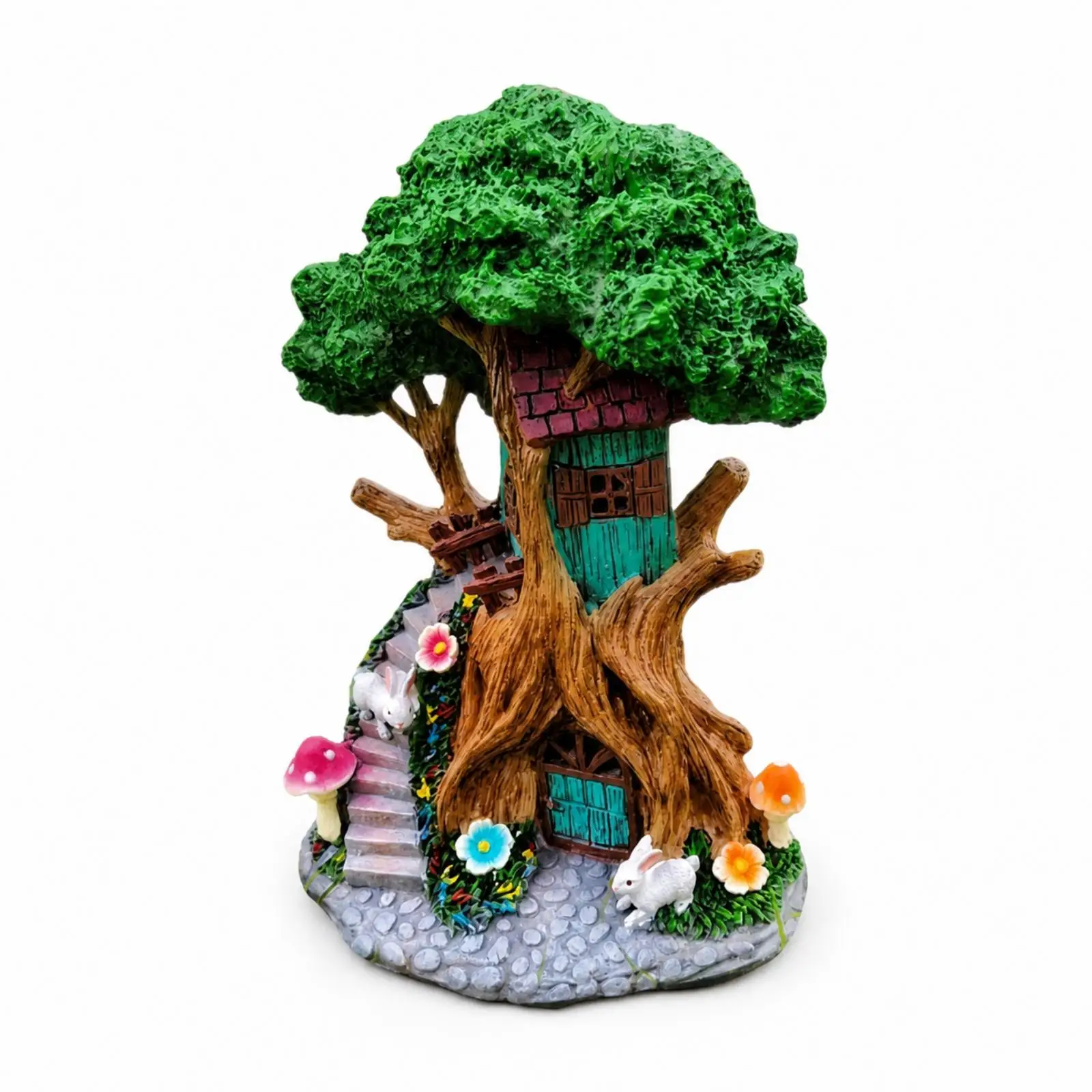 Casa de Hadas Decorativa para Jardín – Figurilla Encantada para ExTERIOR - imagen 3