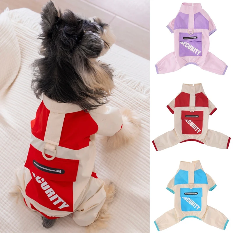 Chaqueta impermeable para perros y gatos oso de peluche primavera - imagen 3