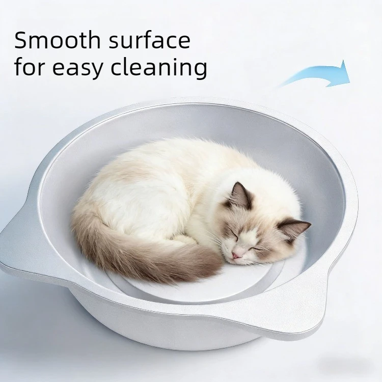 Cama refrescante para gatos y cachorros de aluminio con efecto hielo