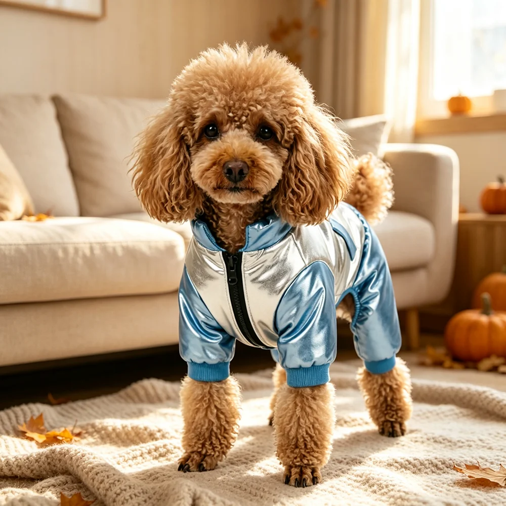 Mono impermeable para perros pequeños Chihuahua y Bulldog – Abrigo otoño - imagen 3
