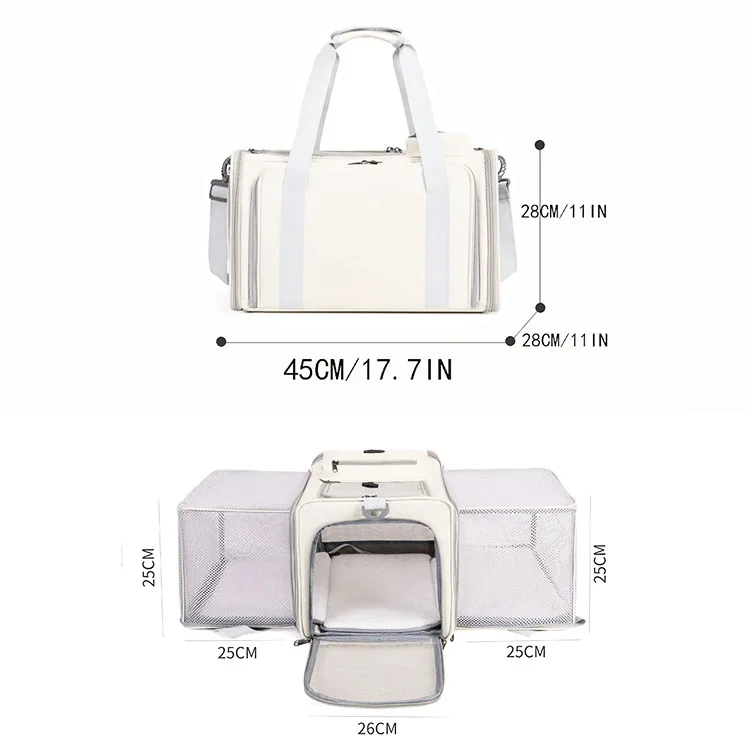 Bolsa de transporte para gatos y perros pequeños, expandible - imagen 3