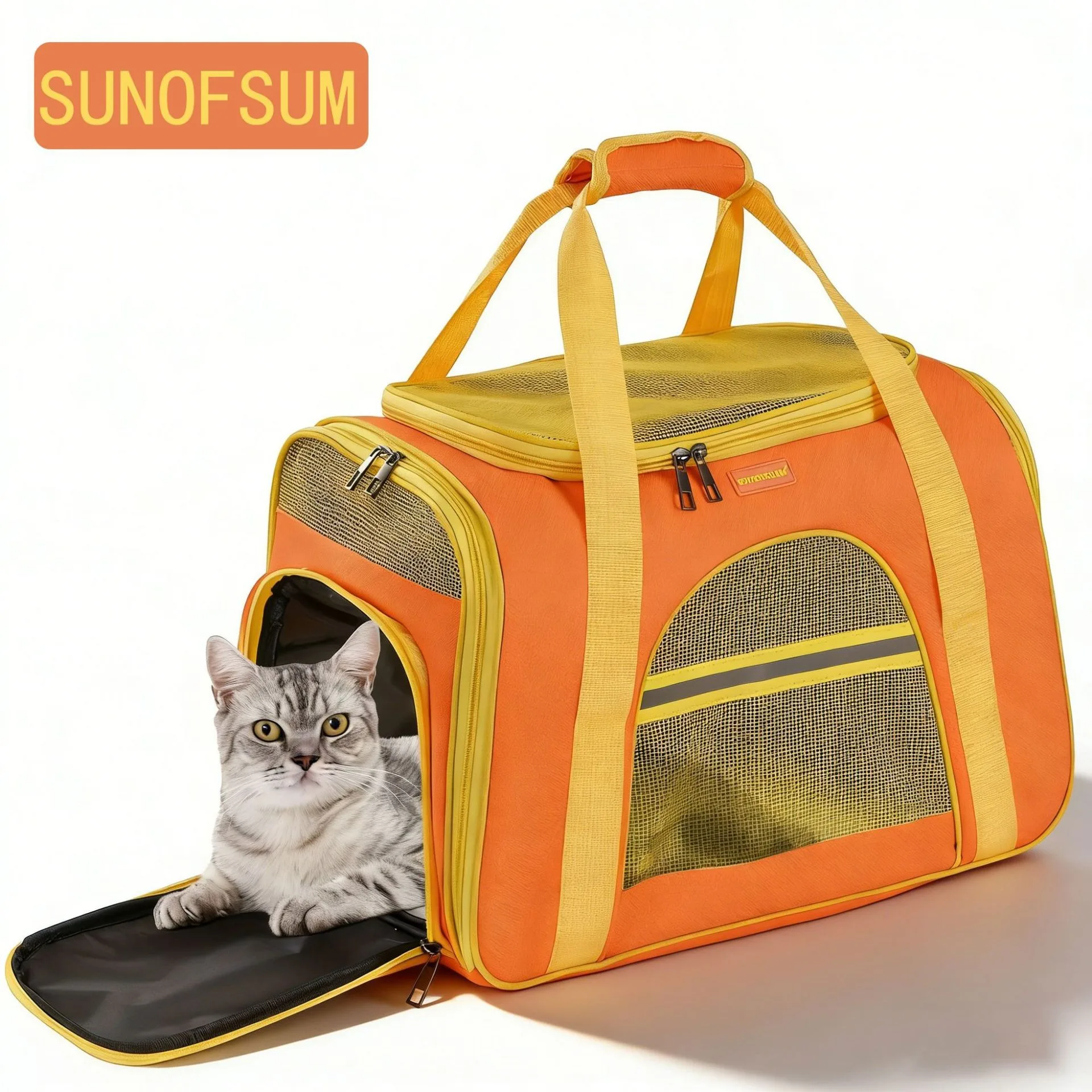 Mochila transpirable de malla para mascotas