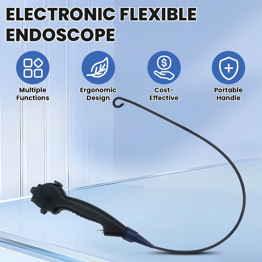 Endoscopio flexible veterinario para examinar gato y perro ORL