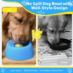Comedero Lento Hueso para Perros - Plato Lamedor de Caldo y Yogur