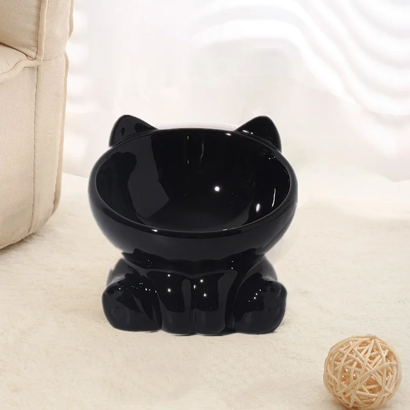Tazón de cerámica elevado para perros y gatos con patas altas - imagen 2