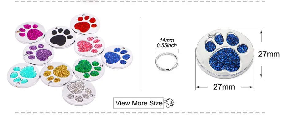 Conjunto de 20 etiquetas para mascotas