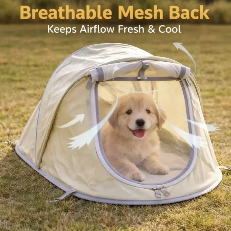 Caseta plegable impermeable para perros pequeños y medianos - imagen 4