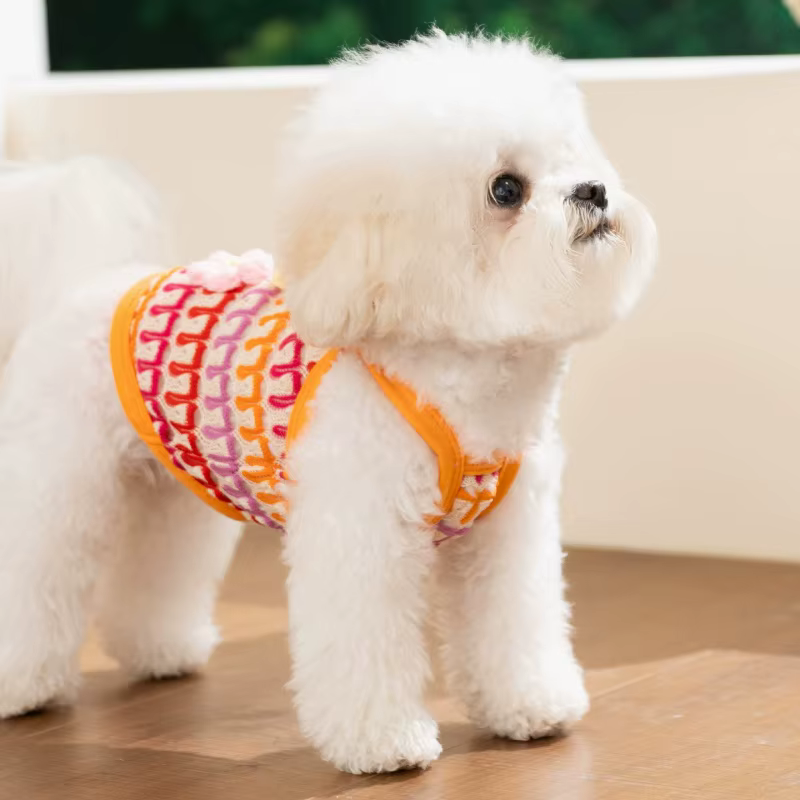 Chaleco de verano con flores para perros y gatos – Cómodo y fresco - imagen 3