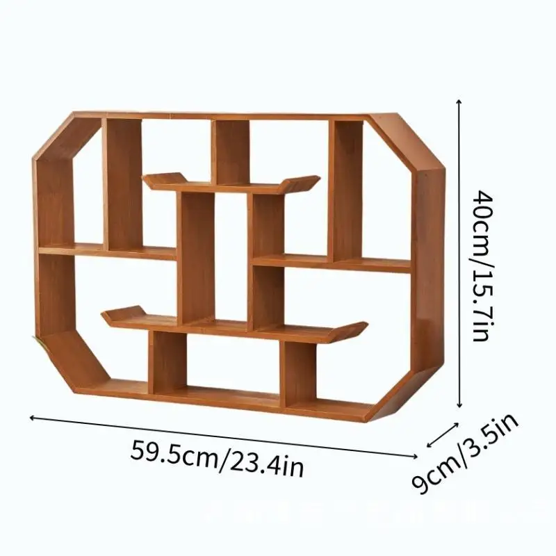 Estante de pared flotante de madera para accesorios de gatos y perros - imagen 2