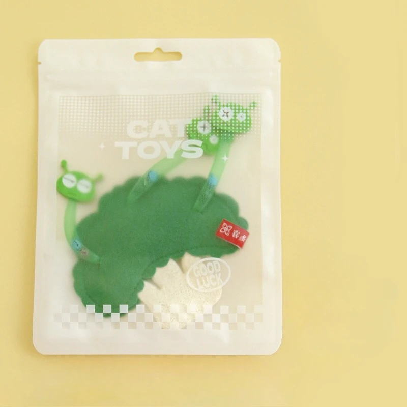 Juguete fieltro para gato con cascabel y chirriador – Dental y resistente