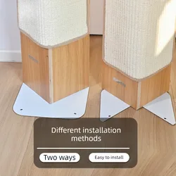 Rascador sisal para gatos, protector de sofá y esquinas pared