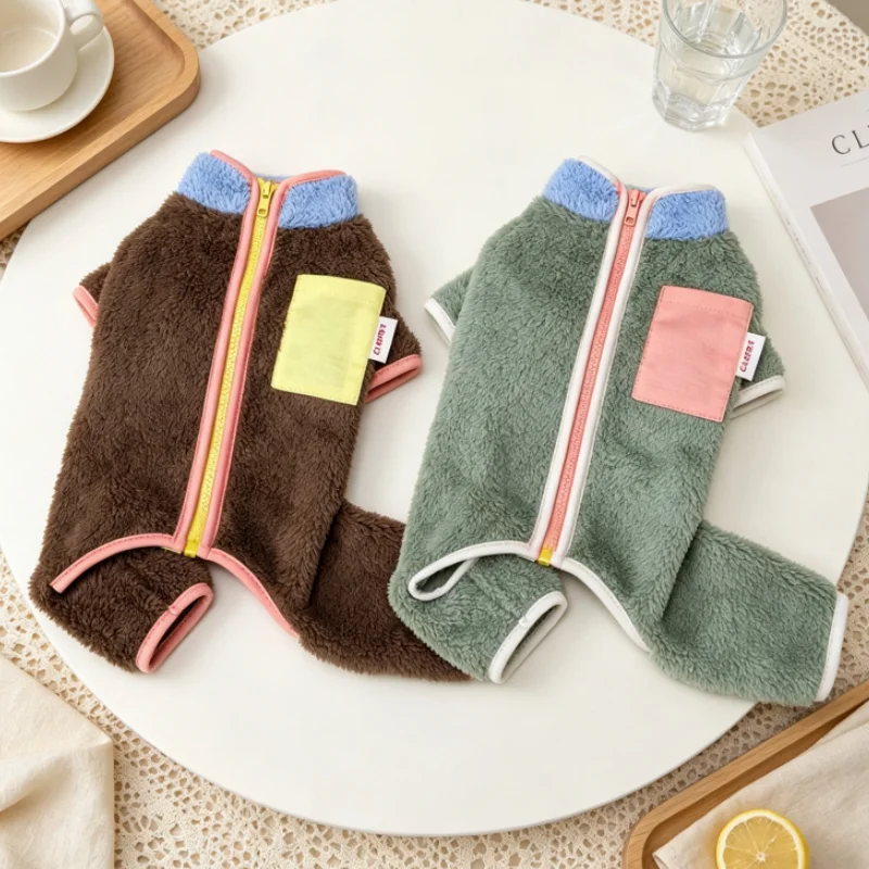 Mono de felpa para perros y gatos – Pijama cálido para Pug - imagen 5