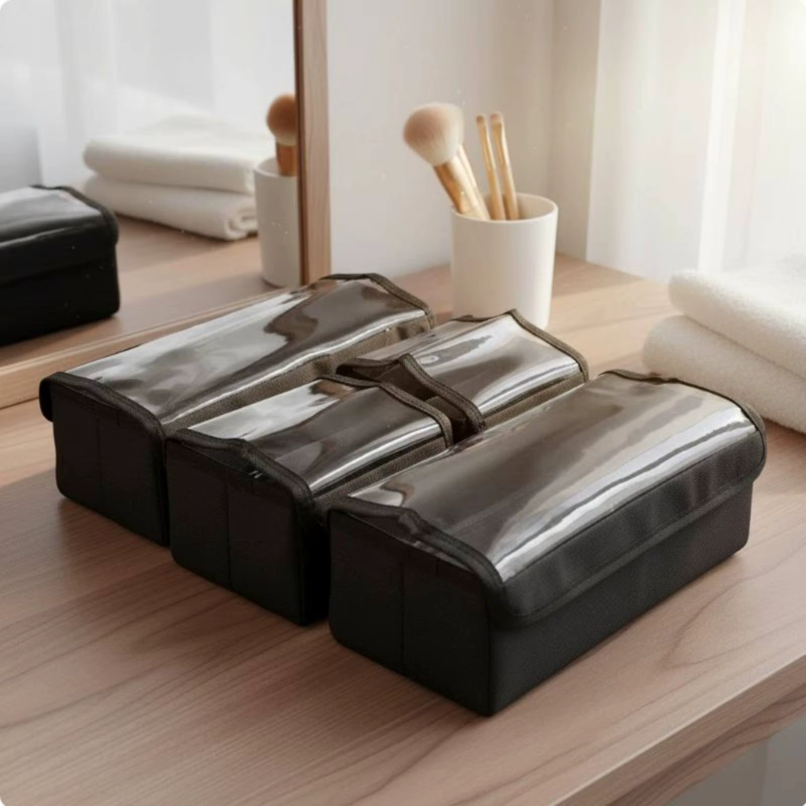 Organizador impermeable con tapa transparente para gato y perro - imagen 5