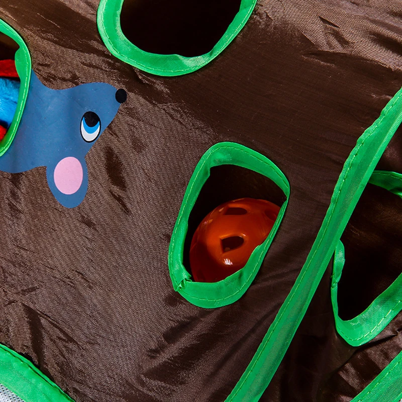 Ratones de peluche con campana para gatos