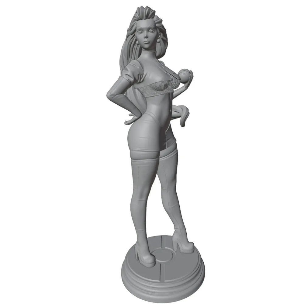 Kit figura DIY de resina 3D, modelo gris sin pintar ni montar - imagen 3