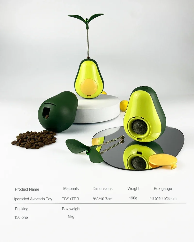 Juguete de aguacate mostrando su forma única