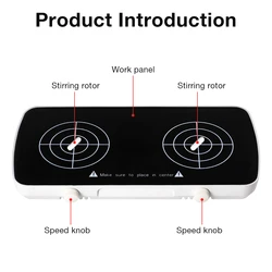 Agitador magnético eléctrico ajustable para gatos y perros