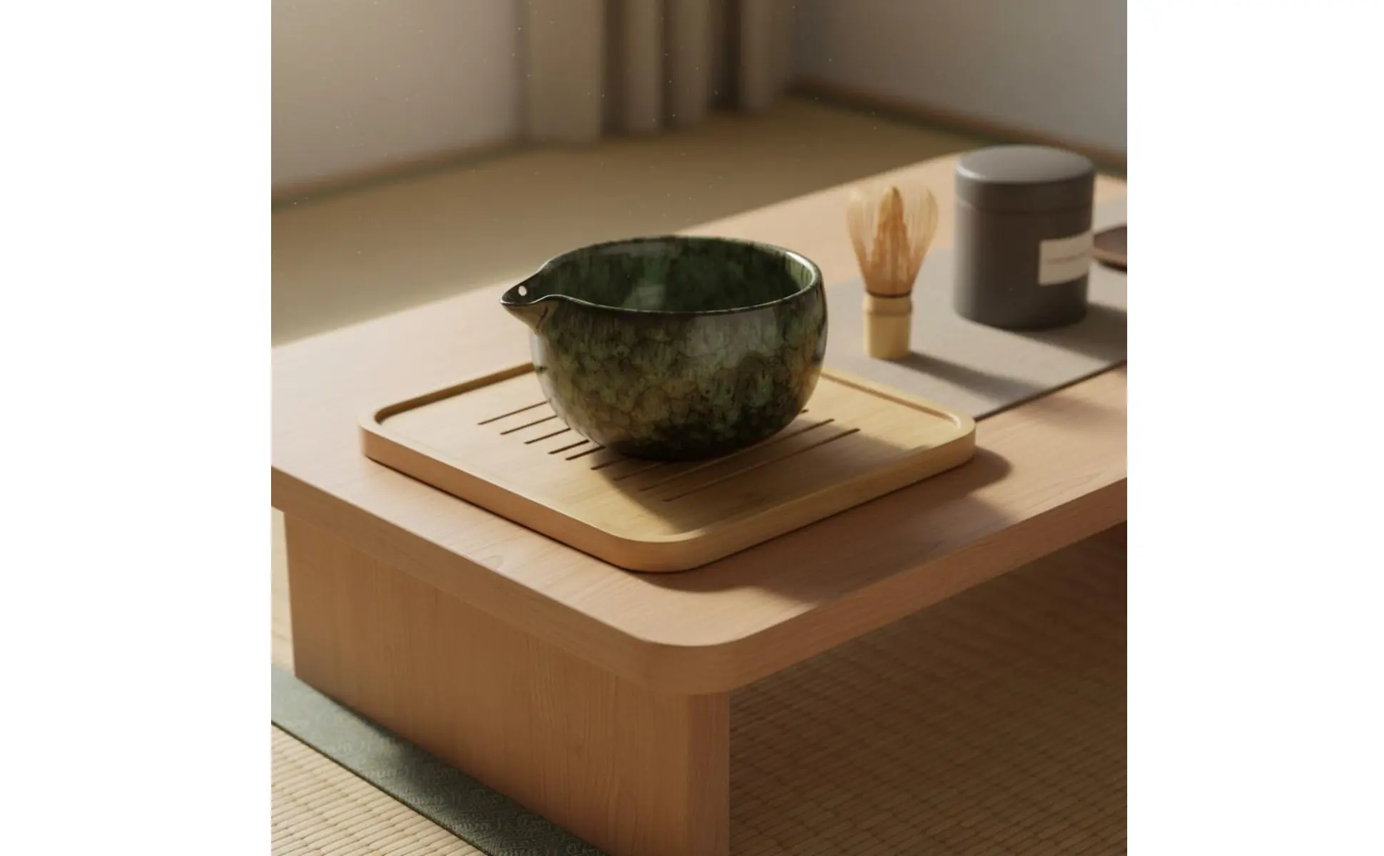 Cuenco matcha estilo Song - vista superior