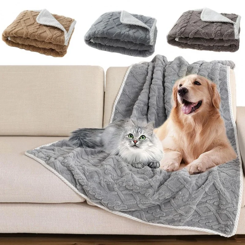 Manta instalada en cama para perros