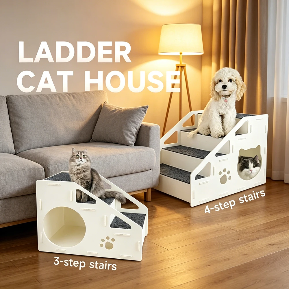 Escalera rampa antideslizante para gatos y perros mayores, pequeños - imagen 4