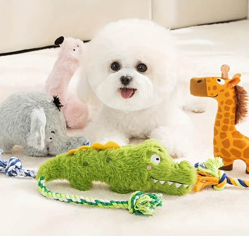 Juguete de peluche pawstrip con chirrido y cuerda
