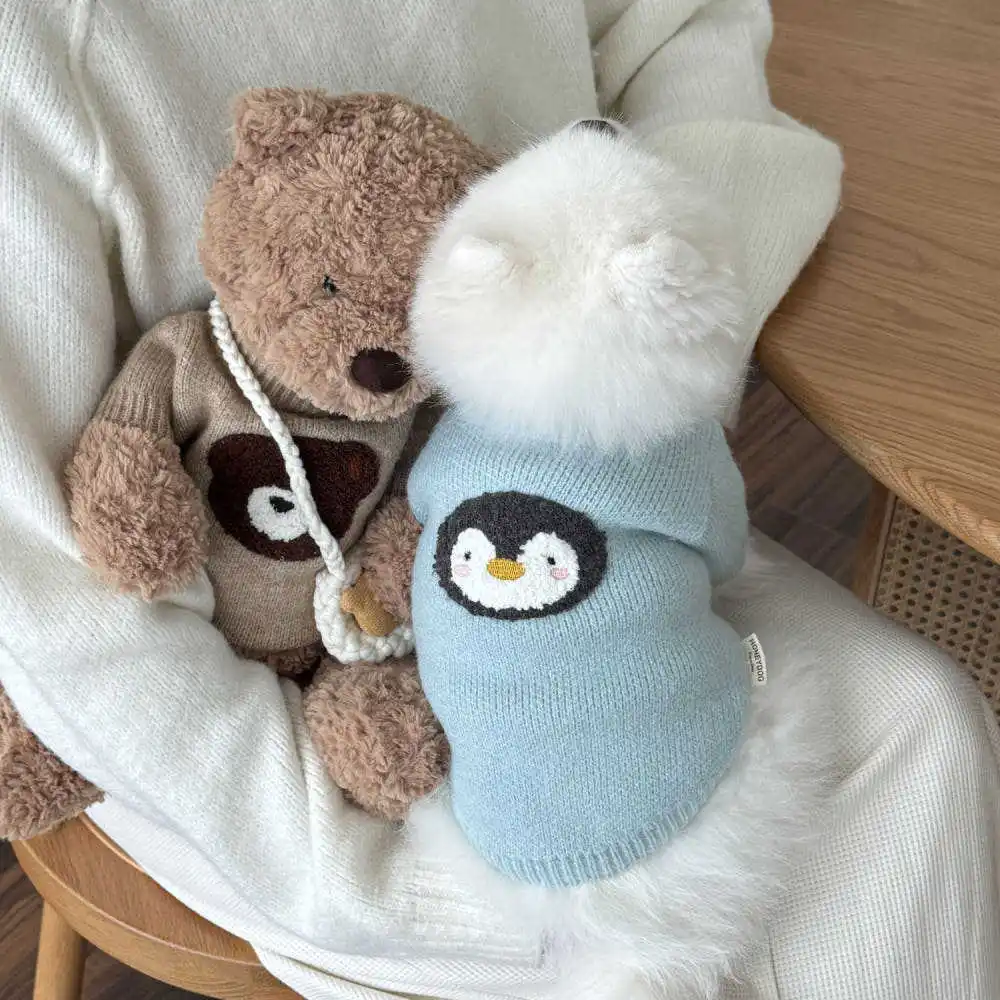 Suéter teddy para perros y gatos – Abrigo invierno cálido - imagen 2